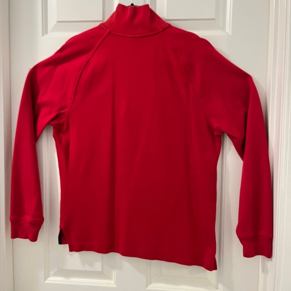 Lacoste Quarter-Zip Sweatshirt - Size 3 (S) - Red - Picture 8 of 13